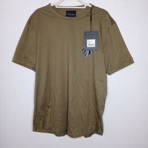 inimigo glitch heart t shirt in olive green